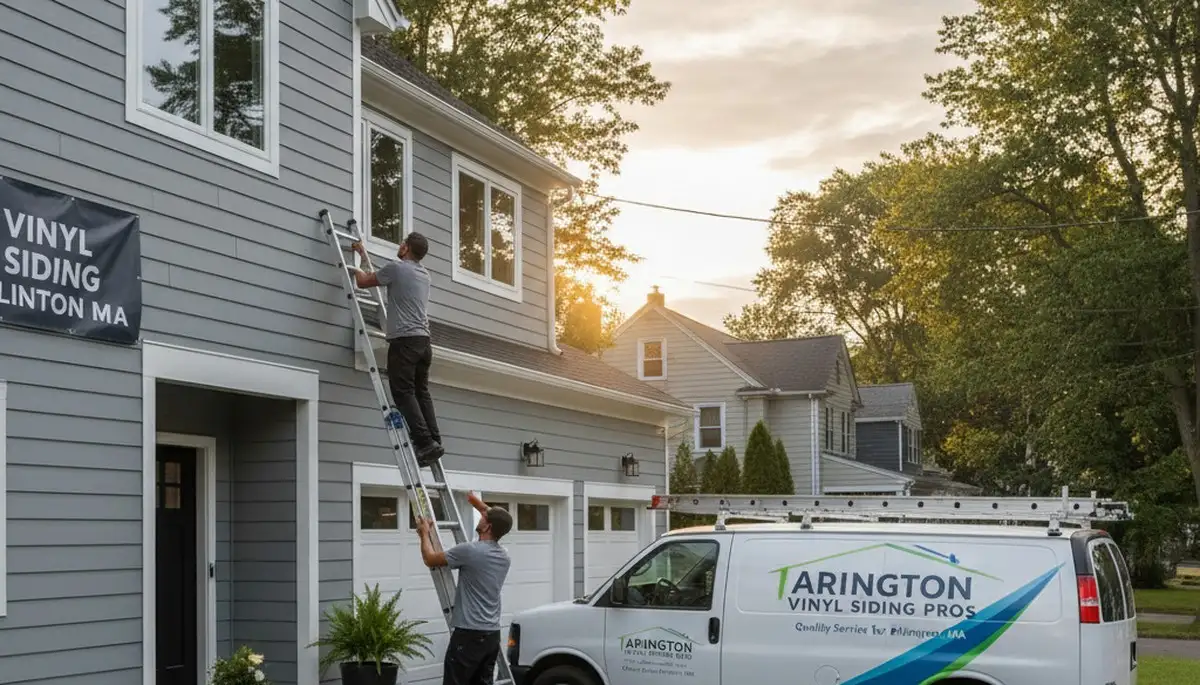 Professional vinyl siding installation on home exterior in Medford, MA