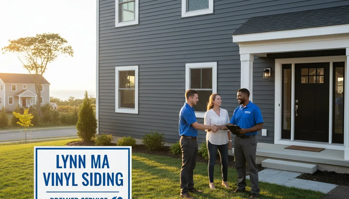 Professional vinyl siding installation on home exterior in Medford, MA