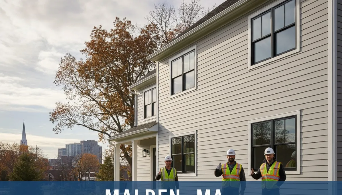 Vinyl siding installation services by local contractors in Medford, MA