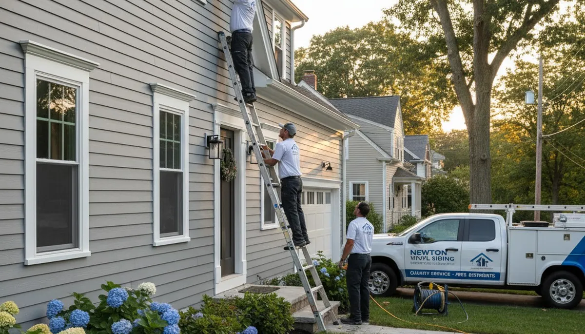 Vinyl siding installation by local contractors in Medford MA homes