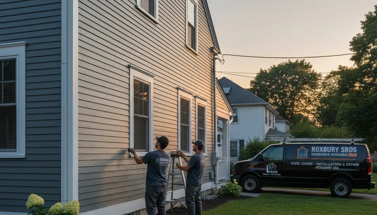 Professional vinyl siding installation by local contractors in Medford, MA