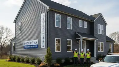 Professional vinyl siding installation on home exterior in Medford, MA