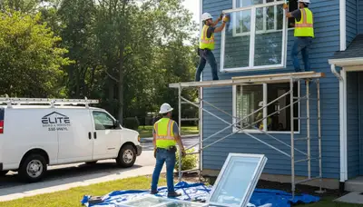 Professional window replacement by vinyl siding experts in Medford, MA home exterior upgrade