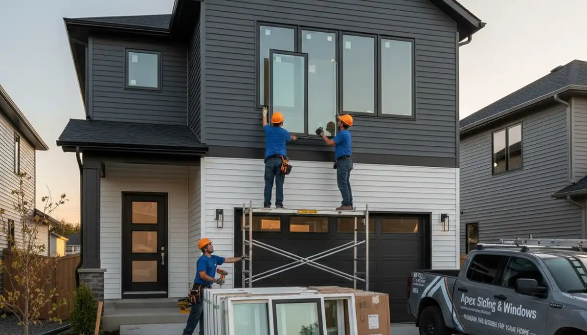 Professional window replacement and vinyl siding upgrade by Next Level Exteriors in Medford, MA